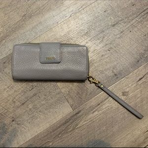 Grey Fossil Wallet